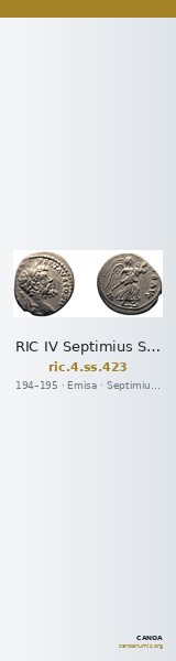 RIC IV Septimius Severus 423 — CANOA