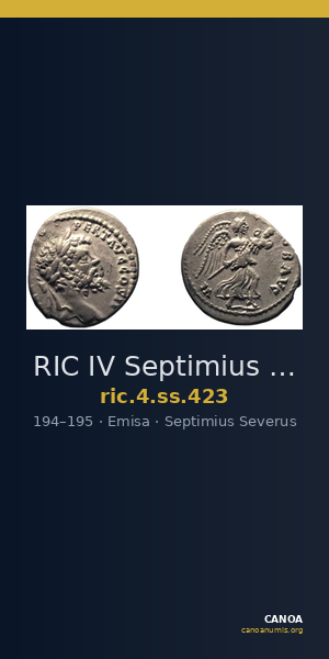 RIC IV Septimius Severus 423 — CANOA