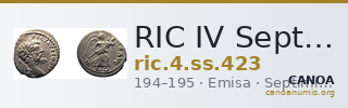 RIC IV Septimius Severus 423 — CANOA