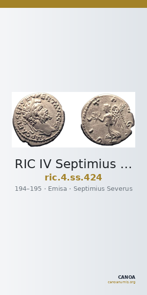 RIC IV Septimius Severus 424 — CANOA