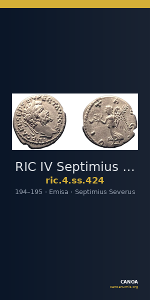 RIC IV Septimius Severus 424 — CANOA