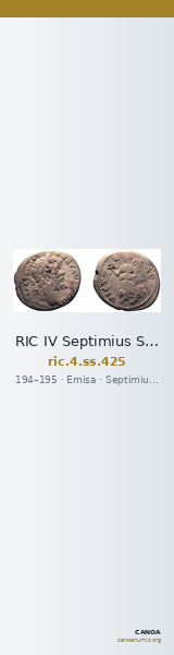 RIC IV Septimius Severus 425 — CANOA