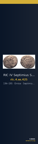 RIC IV Septimius Severus 425 — CANOA
