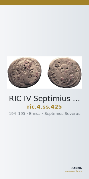 RIC IV Septimius Severus 425 — CANOA