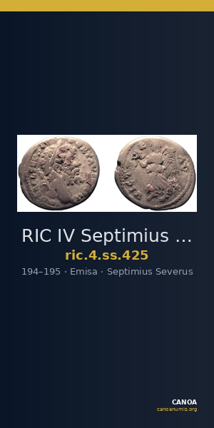 RIC IV Septimius Severus 425 — CANOA