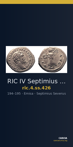 RIC IV Septimius Severus 426 — CANOA