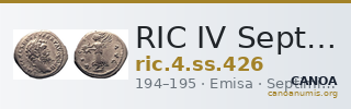 RIC IV Septimius Severus 426 — CANOA