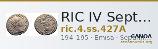 RIC IV Septimius Severus 427A — CANOA