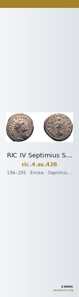 RIC IV Septimius Severus 428 — CANOA