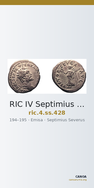 RIC IV Septimius Severus 428 — CANOA