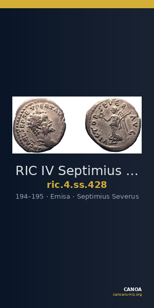 RIC IV Septimius Severus 428 — CANOA