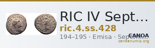 RIC IV Septimius Severus 428 — CANOA