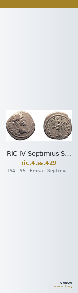RIC IV Septimius Severus 429 — CANOA