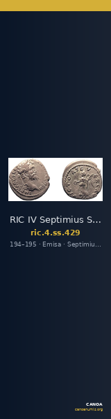RIC IV Septimius Severus 429 — CANOA