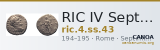 RIC IV Septimius Severus 43 — CANOA