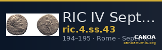 RIC IV Septimius Severus 43 — CANOA
