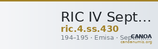 RIC IV Septimius Severus 430 — CANOA