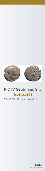 RIC IV Septimius Severus 431 — CANOA