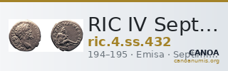 RIC IV Septimius Severus 432 — CANOA
