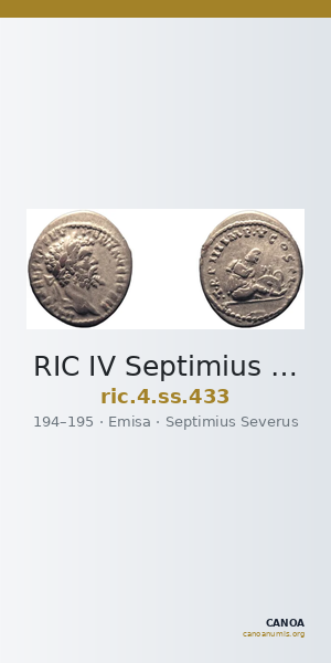 RIC IV Septimius Severus 433 — CANOA