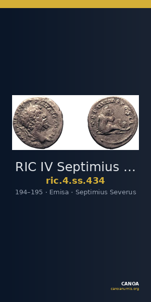 RIC IV Septimius Severus 434 — CANOA