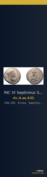 RIC IV Septimius Severus 435 — CANOA