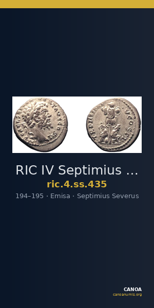 RIC IV Septimius Severus 435 — CANOA
