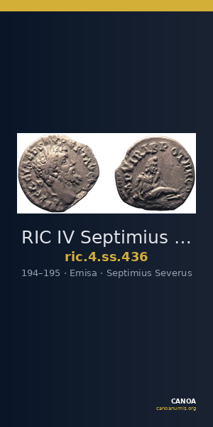 RIC IV Septimius Severus 436 — CANOA