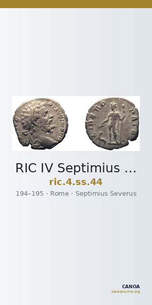 RIC IV Septimius Severus 44 — CANOA