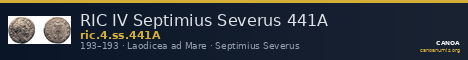 RIC IV Septimius Severus 441A — CANOA