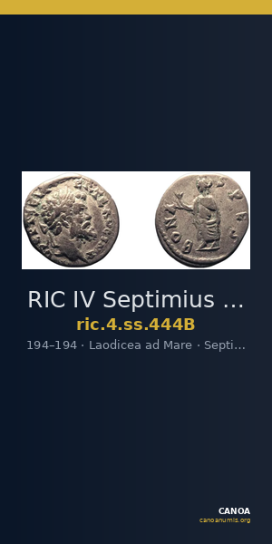 RIC IV Septimius Severus 444B — CANOA