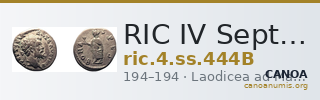 RIC IV Septimius Severus 444B — CANOA