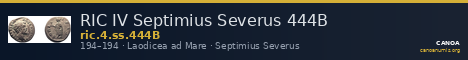 RIC IV Septimius Severus 444B — CANOA