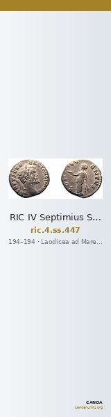 RIC IV Septimius Severus 447 — CANOA