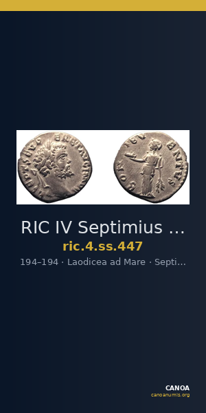 RIC IV Septimius Severus 447 — CANOA
