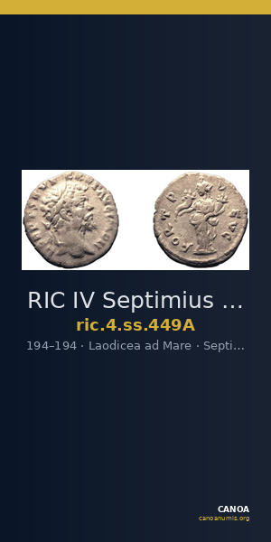 RIC IV Septimius Severus 449A — CANOA