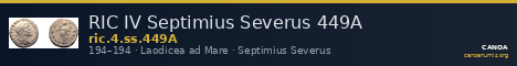 RIC IV Septimius Severus 449A — CANOA