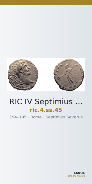 RIC IV Septimius Severus 45 — CANOA