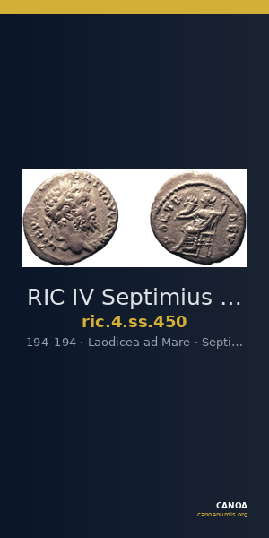 RIC IV Septimius Severus 450 — CANOA