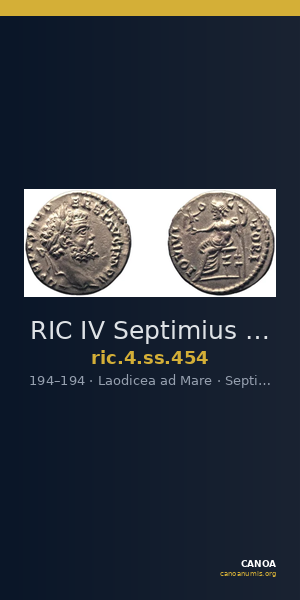 RIC IV Septimius Severus 454 — CANOA