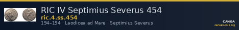 RIC IV Septimius Severus 454 — CANOA