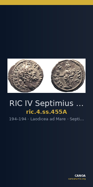 RIC IV Septimius Severus 455A — CANOA