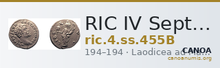 RIC IV Septimius Severus 455B — CANOA