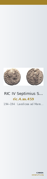 RIC IV Septimius Severus 459 — CANOA