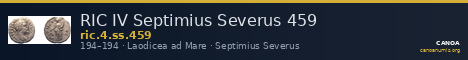 RIC IV Septimius Severus 459 — CANOA