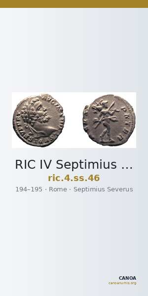 RIC IV Septimius Severus 46 — CANOA
