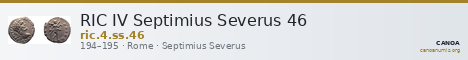 RIC IV Septimius Severus 46 — CANOA
