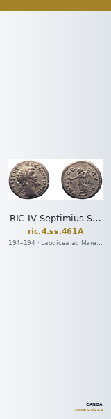 RIC IV Septimius Severus 461A — CANOA