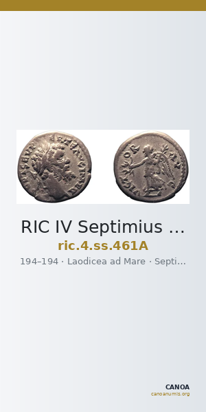 RIC IV Septimius Severus 461A — CANOA