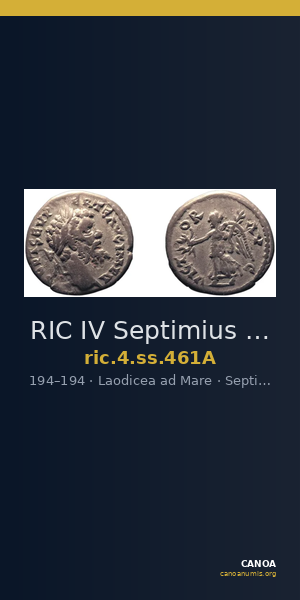 RIC IV Septimius Severus 461A — CANOA